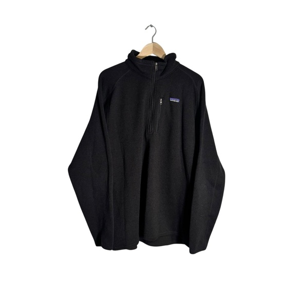 Patagonia Other - Patagonia Men's Better Sweater Quarter Zip Fleece Jacket Outdoor Black Size XXL